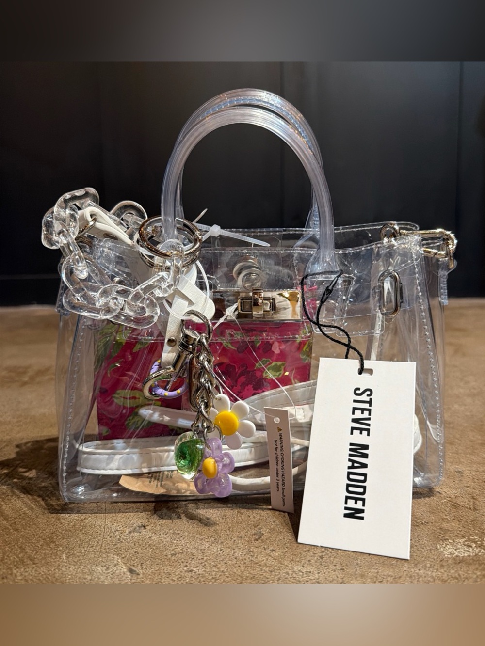 Steve Madden Clear Gummy Purse